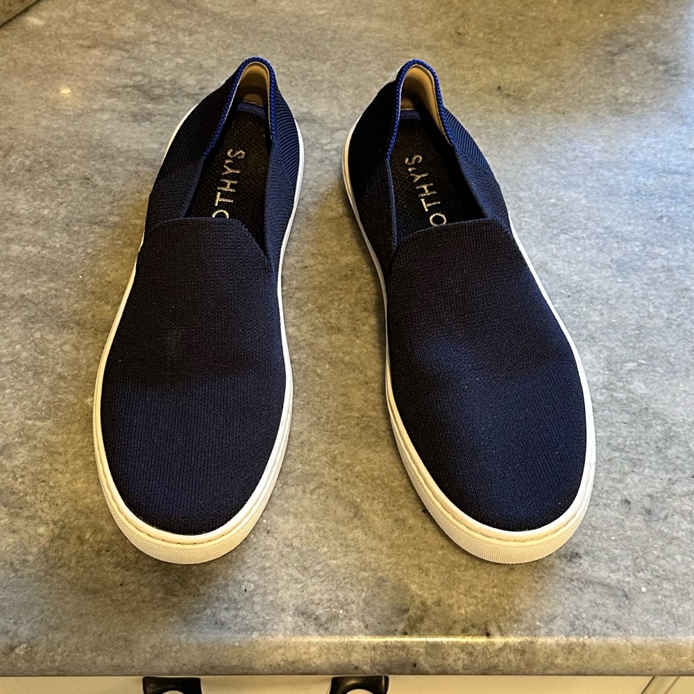 Rothy’s Navy Blue Slip On Sneakers